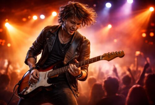 découvrez nos astuces professionnelles pour réussir des photos de guitaristes en plein concert et capturer l'énergie et la passion de la musique live.