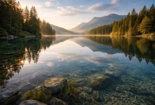 découvrez nos astuces pour réussir vos photos de lac en capturant parfaitement les reflets et la transparence de l'eau cristalline.